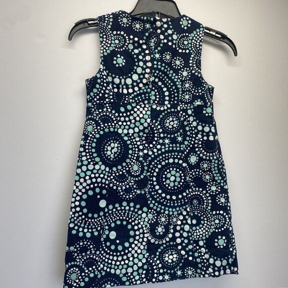 Vineyard Vines Dress Girls Size 5 Blue and Green Sleeveless Lined Summer Preppy - Picture 2 of 12